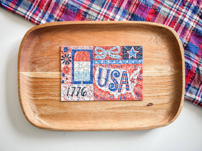 Red White and Blue 150 Pc Mini Puzzle
