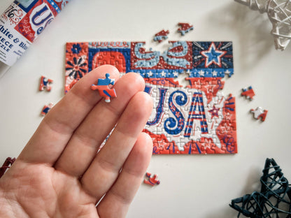 Red White and Blue 150 Pc Mini Puzzle