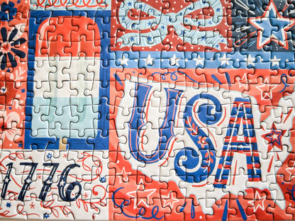 Red White and Blue 150 Pc Mini Puzzle