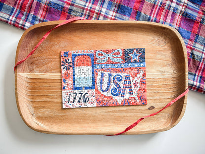 Red White and Blue 150 Pc Mini Puzzle